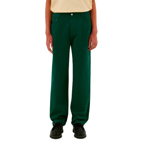 EMBROIDERY POCKET PANTS GREEN