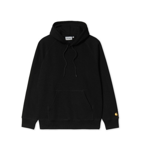 SWEAT HOODED CHASE BLACK GOLD