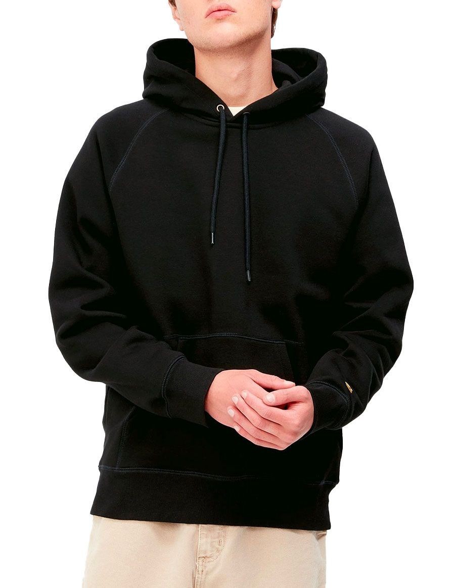 SWEAT HOODED CHASE BLACK GOLD