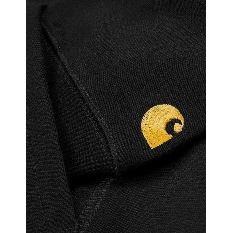 SWEAT HOODED CHASE BLACK GOLD