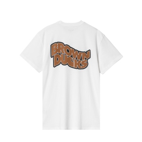 TSHIRT DUCKS BROWN WHITE