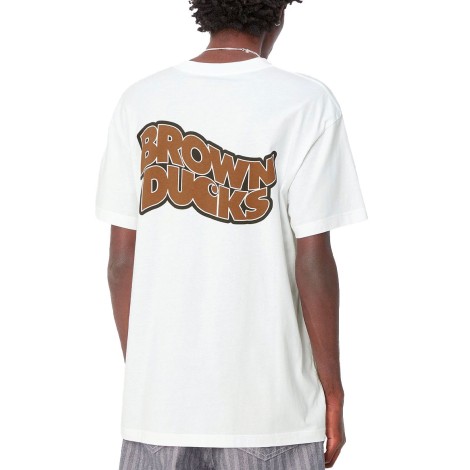 TSHIRT DUCKS BROWN WHITE