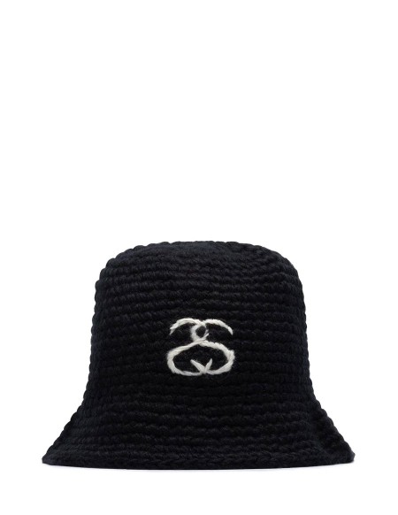 SS LINK KNIT BUCKET HAT BLACK