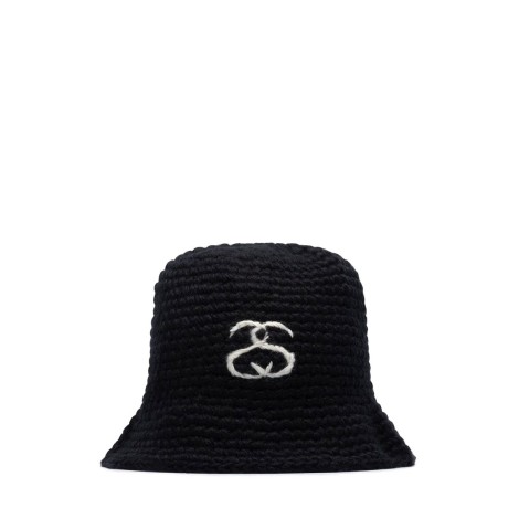 SS LINK KNIT BUCKET HAT BLACK