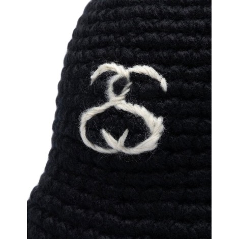 SS LINK KNIT BUCKET HAT BLACK