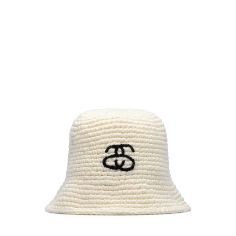 SS LINK KNIT BUCKET HAT BONE