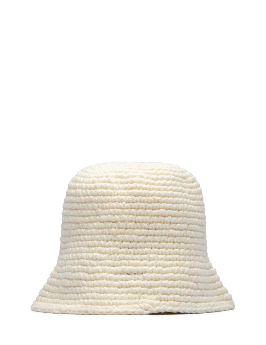 SS LINK KNIT BUCKET HAT BONE