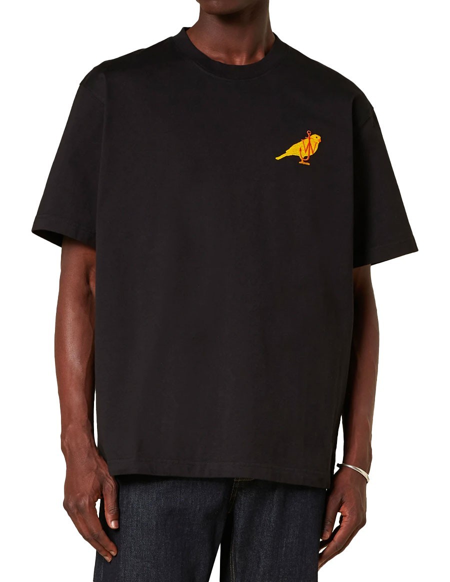 T-SHIRT CANARY EMBROIDERY BLACK