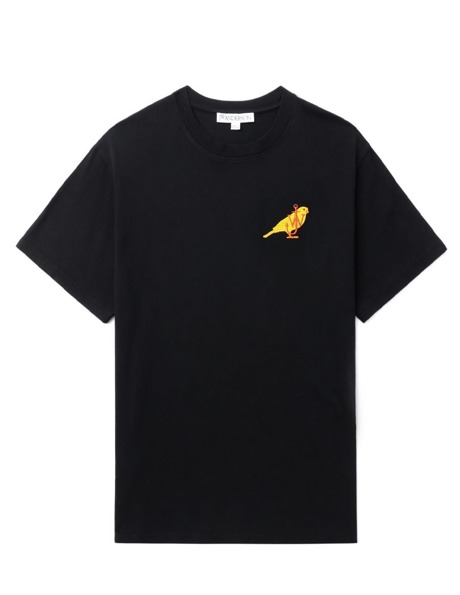 T-SHIRT CANARY EMBROIDERY BLACK