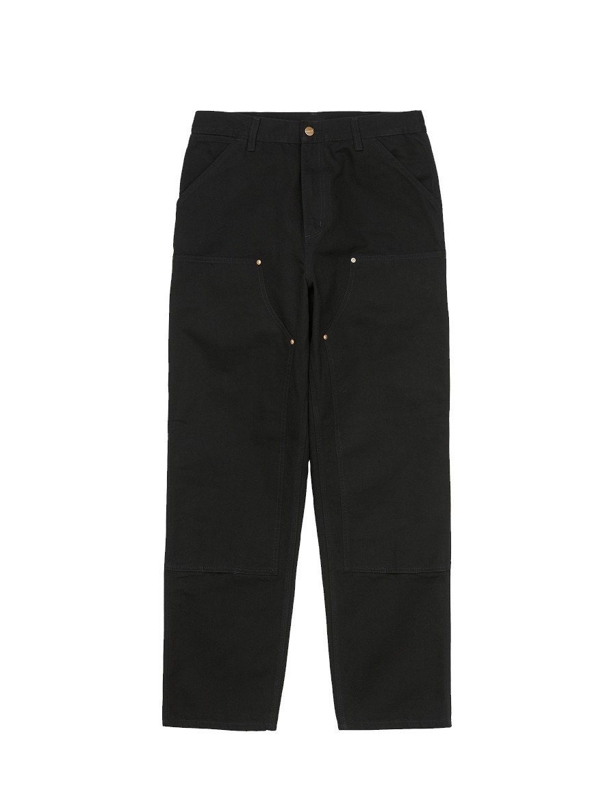 JEANS DOUBLE KNEE CANVAS BLACK RINSED