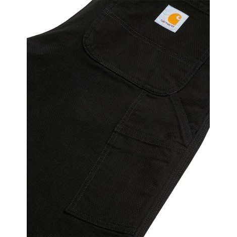 JEANS DOUBLE KNEE CANVAS BLACK RINSED