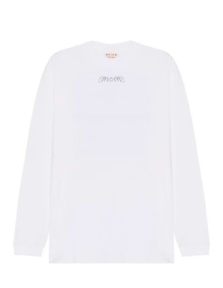 T-SHIRT REPEAT ORGANIC JERSEY LILY WHITE