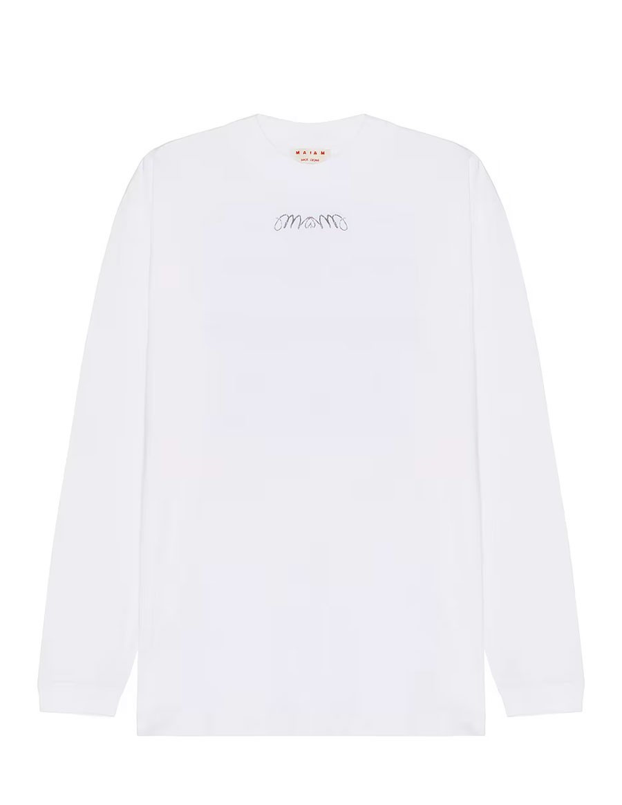 T-SHIRT REPEAT ORGANIC JERSEY LILY WHITE