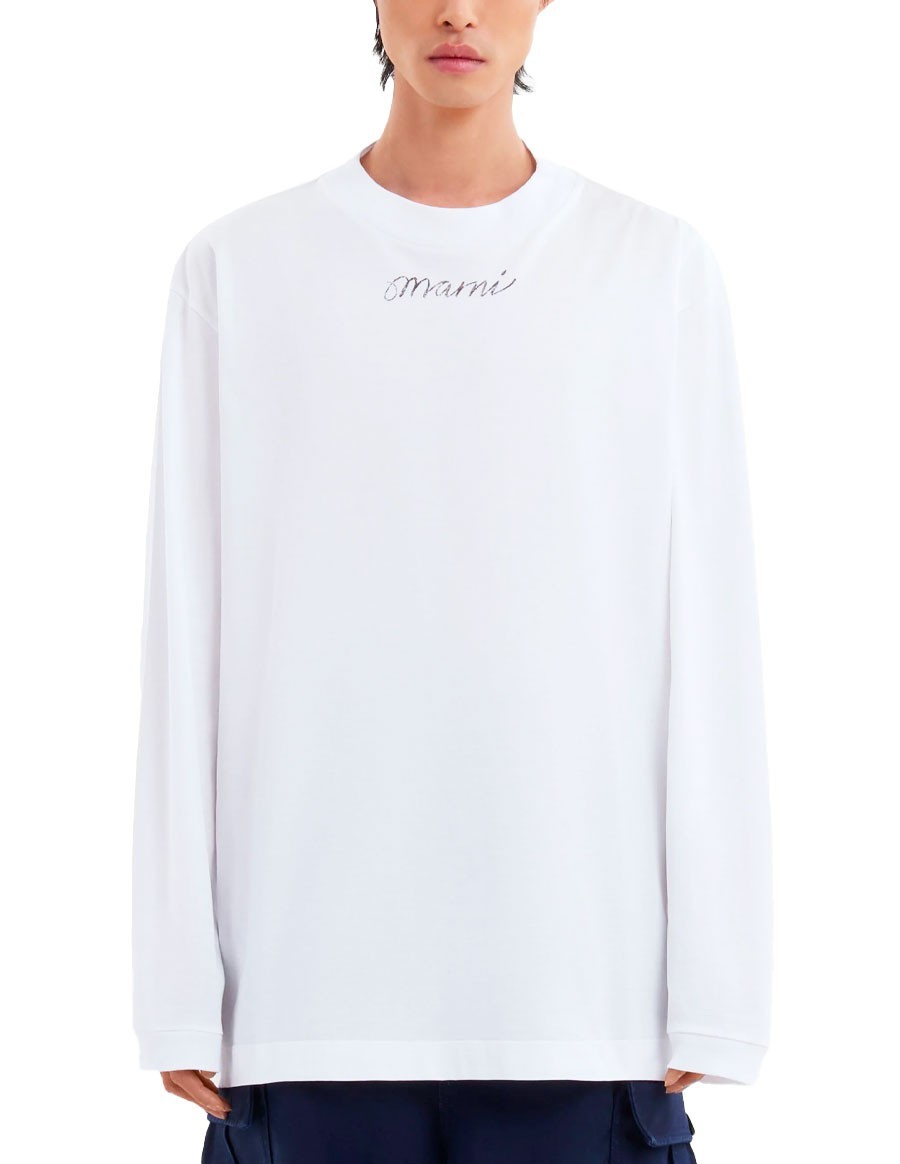 T-SHIRT REPEAT ORGANIC JERSEY LILY WHITE