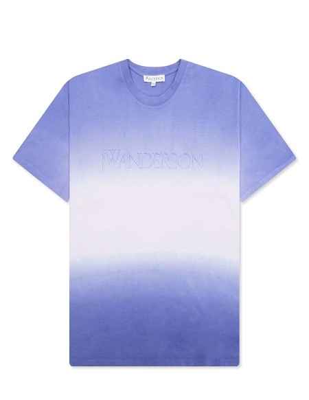 T-SHIRT LOGO EMBROIDERY GRADIENT LAVENDER