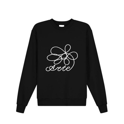 FLOWER LOGO CREWNECK BLACK