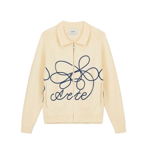 FLOWER LOGO KNIT NATURAL