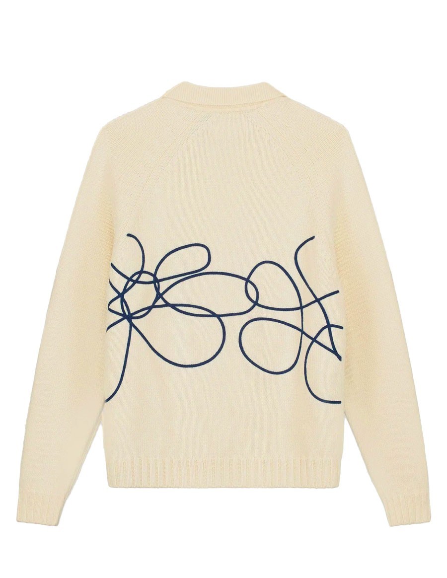 FLOWER LOGO KNIT NATURAL