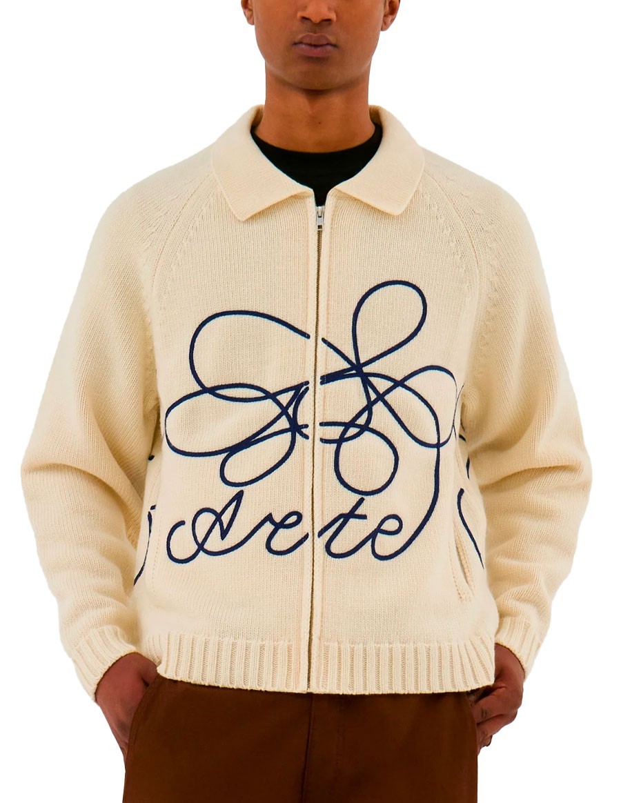 FLOWER LOGO KNIT NATURAL