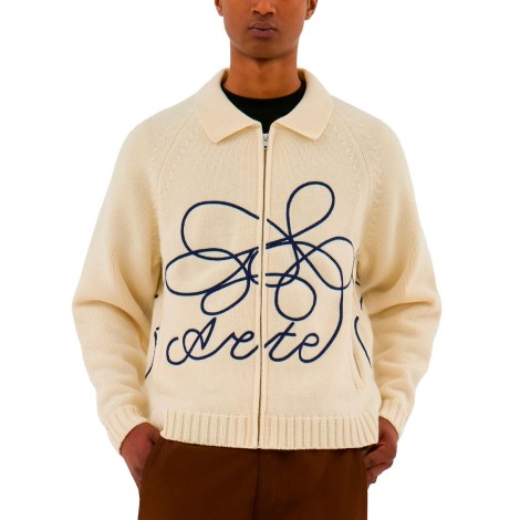 FLOWER LOGO KNIT NATURAL