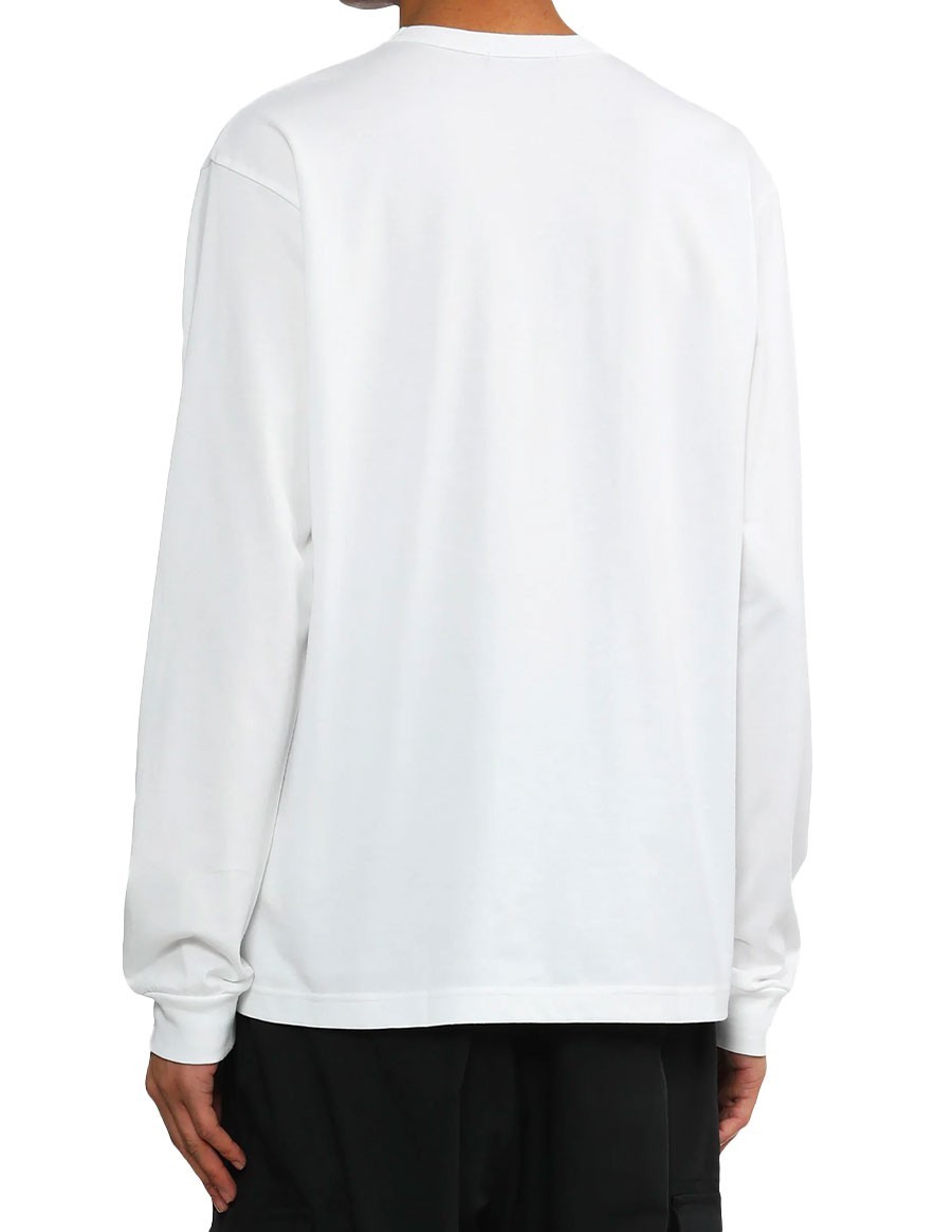 TSHIRT LS LOGO COMME DES GARCONS HOMME WHITE