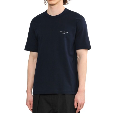 TSHIRT LOGO COMME DES GARCONS HOMME NAVY