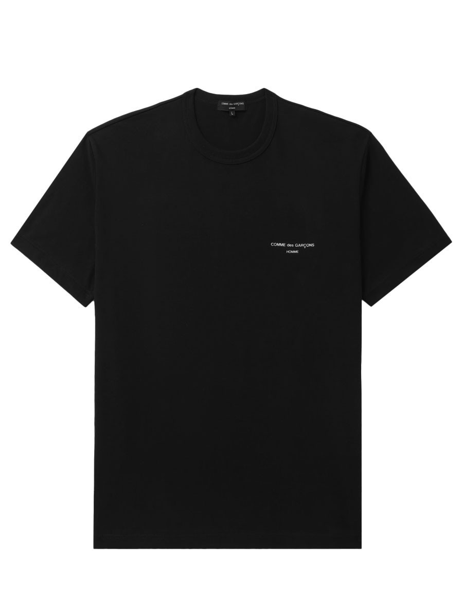 TSHIRT LOGO COMME DES GARCONS HOMME BLACK