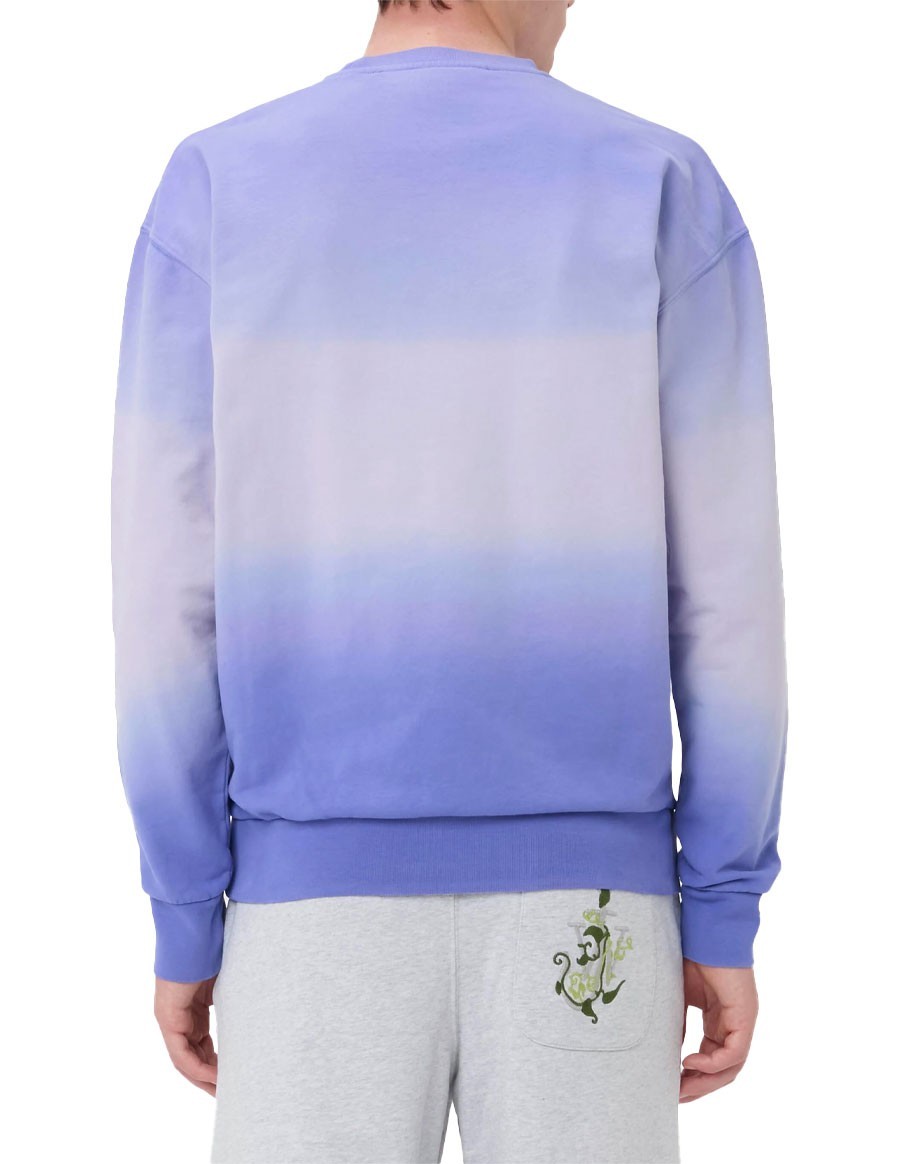 SWEATSHIRT LOGO EMBROIDERY GRADIENT LAVENDER