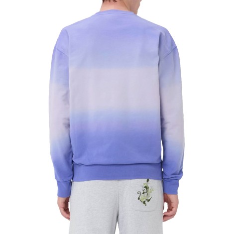 SWEATSHIRT LOGO EMBROIDERY GRADIENT LAVENDER