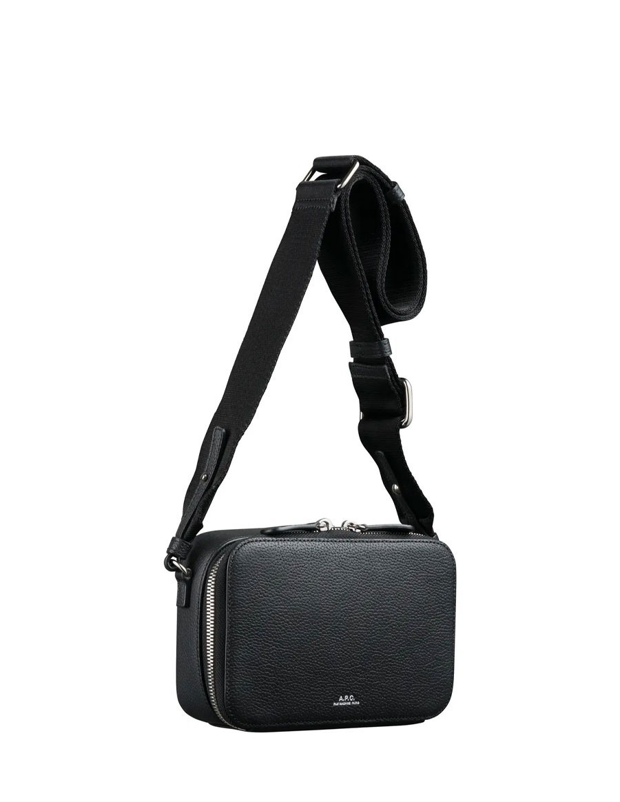 CAMERA BAG SOHO CUIR GRAINE NOIR