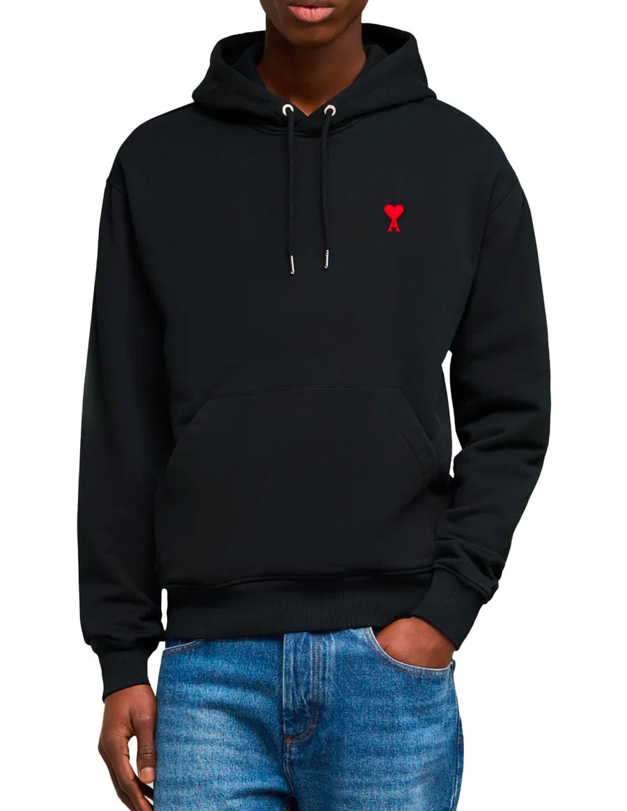 HOODIE AMI DE COEUR ROUGE BLACK