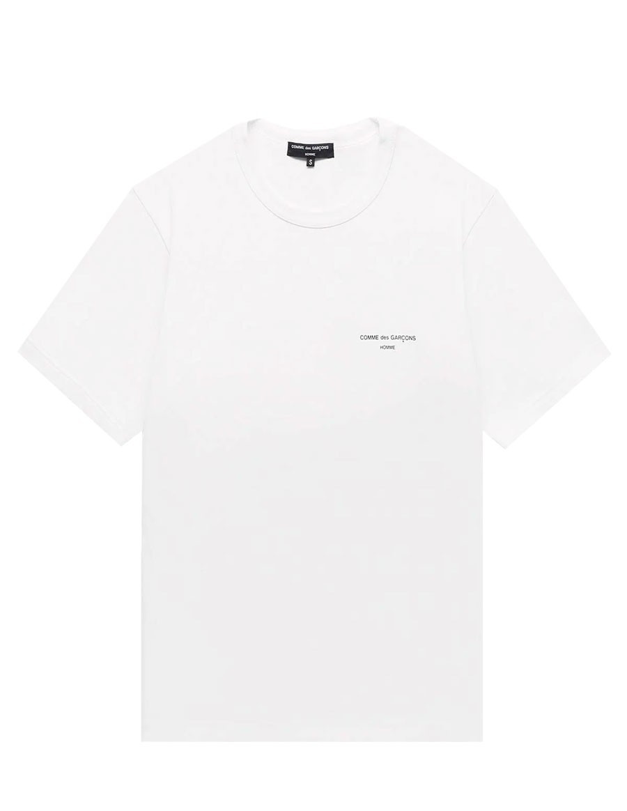 TSHIRT LOGO COMME DES GARCONS HOMME WHITE