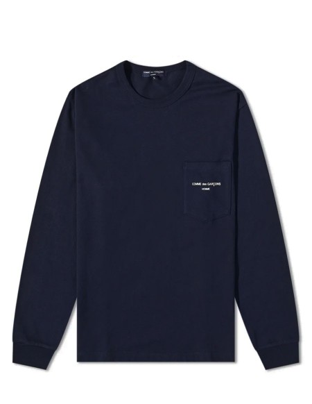 TSHIRT LS LOGO COMME DES GARCONS HOMME NAVY