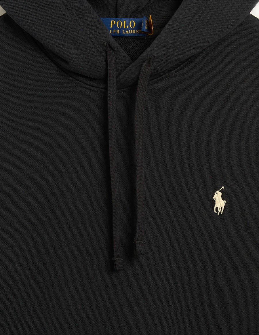 SWEAT LONG SLEEVE POLO BLACK