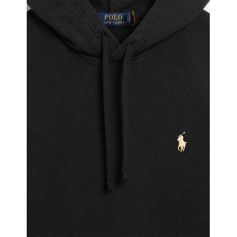 SWEAT LONG SLEEVE POLO BLACK