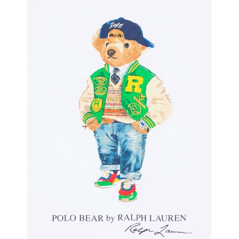 TSHIRT POLO BEAR WHITE