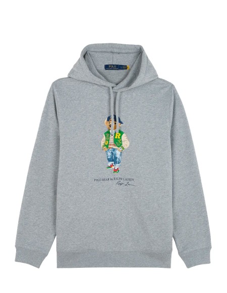 SWEAT CAPUCHE MOLLETON POLO BEAR GREY