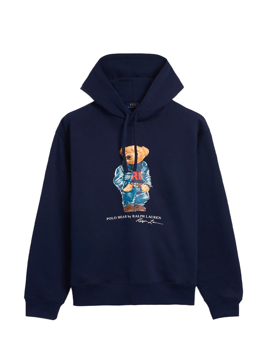 SWEAT POLO BEAR MOLLETON NAVY