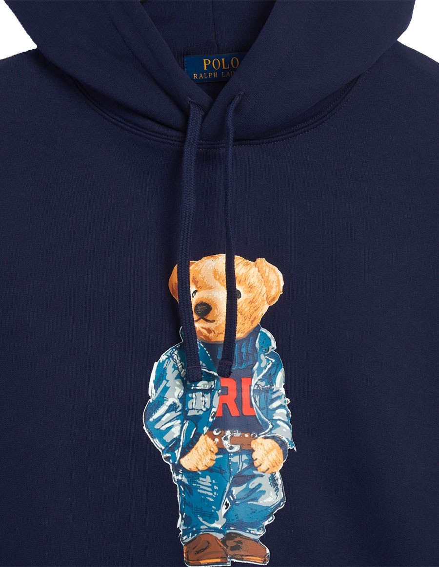 SWEAT POLO BEAR MOLLETON NAVY