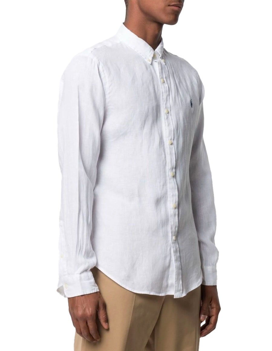 SHIRT SLIM LIN SPORT WHITE