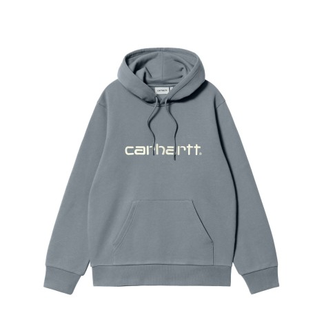 SWEAT HOODED DOVE GREY WAX