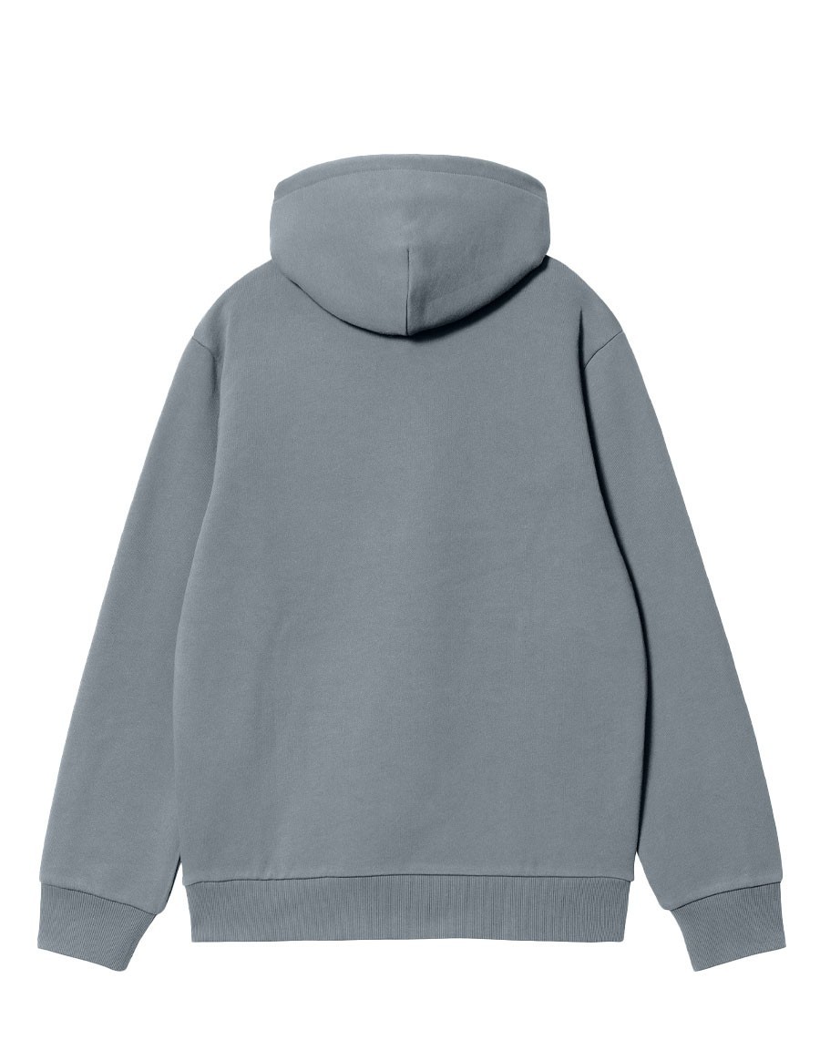 SWEAT HOODED DOVE GREY WAX