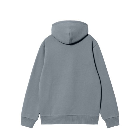 SWEAT HOODED DOVE GREY WAX