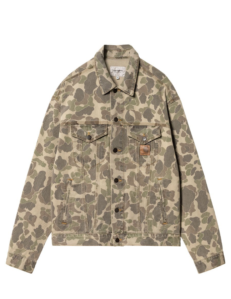 JACKET DUCK HELSTON CAMO DUCK BLACK