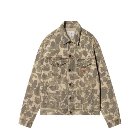 JACKET DUCK HELSTON CAMO DUCK BLACK