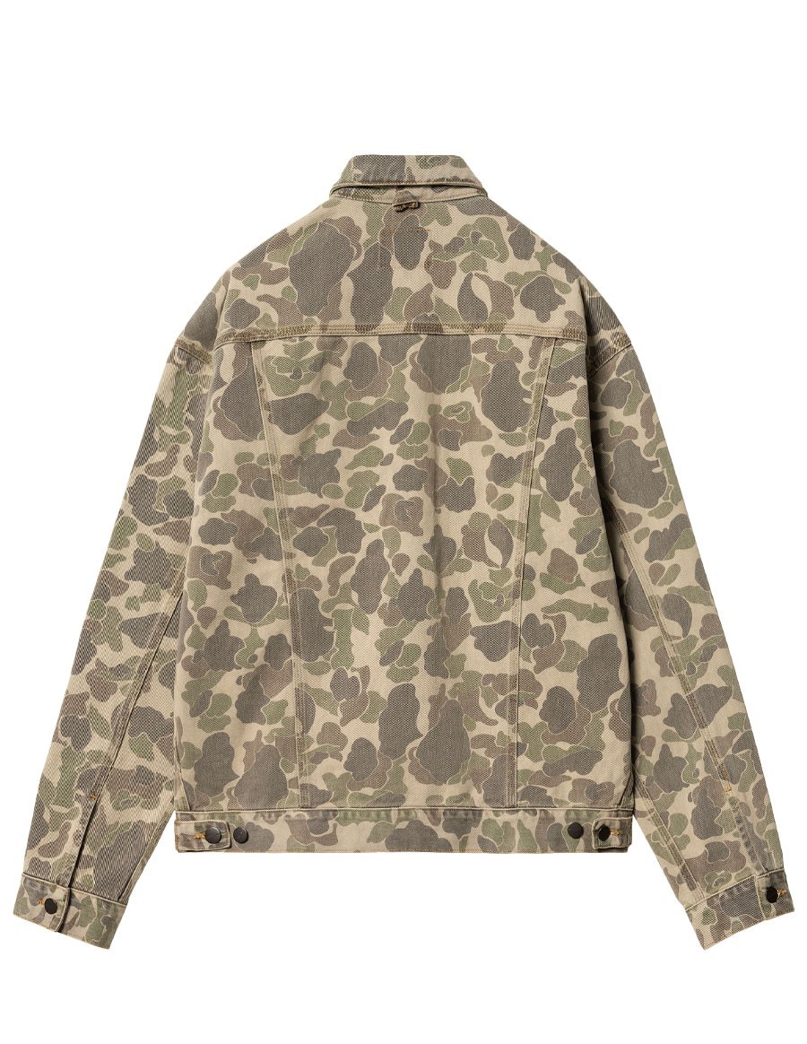 JACKET DUCK HELSTON CAMO DUCK BLACK