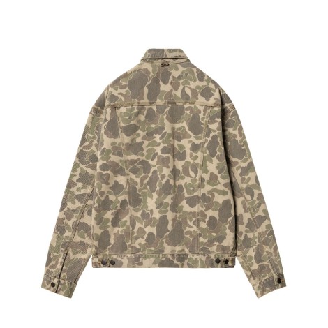 JACKET DUCK HELSTON CAMO DUCK BLACK