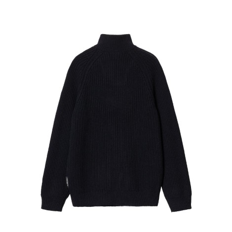 SWEATER MARLON HALF ZIP DARK NAVY