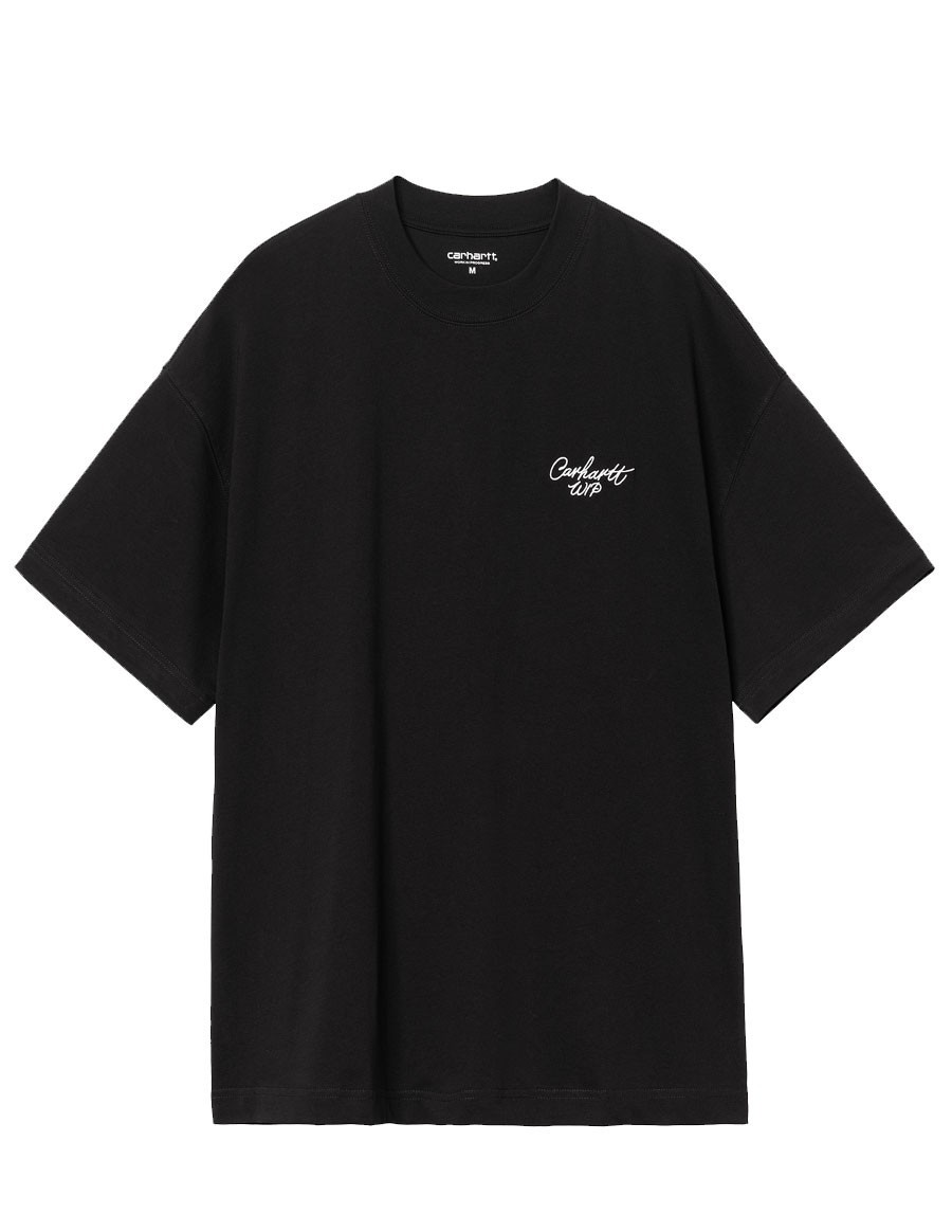 TSHIRT SIGNATURE SCRIPT BLACK WAX