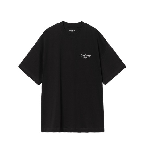 TSHIRT SIGNATURE SCRIPT BLACK WAX